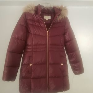 Youth Michael Kors Puffer Coat w/Foe Fur Hood